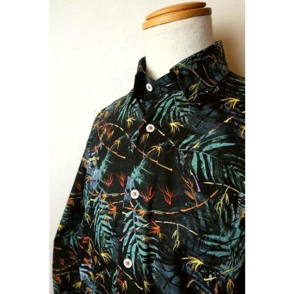 コードビー CODE:B カジュアルシャツ ブラック 春夏新作 トルコ製生地 ボタンダウンカラー バ...