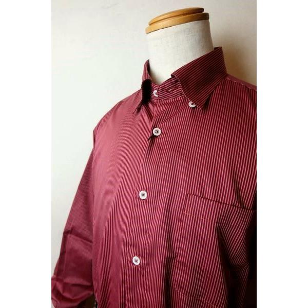 コードビー CODE:B カジュアルシャツ ワインレッド オールシーズン定番品 オーストリア製生地 ...