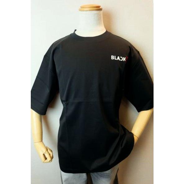 コードビー CODE:B 半袖Ｔシャツ ブラック 春夏新作 カットソー シルケット天竺 ビッグシルエ...