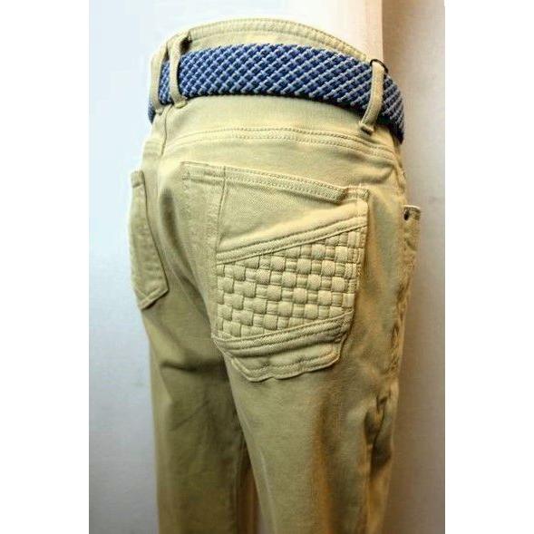 コードビー CODE:B ジーンズ ベージュ オールシーズン定番品 ストレッチデニム バラシ メンズ...