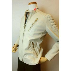 セール35％OFF PRANDI レザーダウンジャケット ボルドー