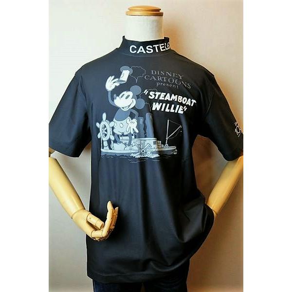 セール３５％ＯＦＦ カステルバジャック CASTELBAJAC 半袖ハイネックシャツ ブラック 春夏...