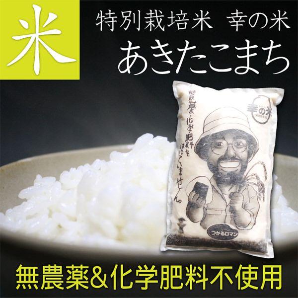 送料無料 完全無農薬米 (化学肥料不使用) あきたこまち 2kg ごはん あきたこまち米2? おこめ...