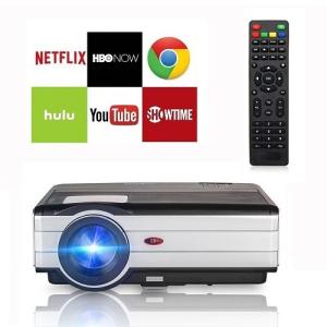 EUG WIFI LED プロジェクター 高解像度 1080p フルHD 1280*800解像度 3500ルーメン LCDプロジェクター｜4season-net