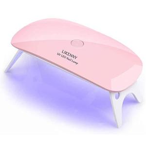 UVライト LEDネイルドライヤー 硬化用UVライト 日本語取扱説明書付 UV&LEDダブルライト タイマー設定可能 ジェルネイル用 折りた
