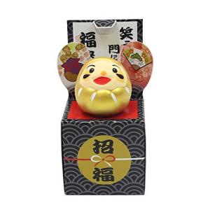 クラフトマンハウス 置物 金 本体全長:4cm 幸せを呼ぶ 福箱 だるま飾り K7187