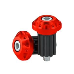 ハンドル バーエンド キャップ ハンドルバーグリップキャップ ハンドルバーエンドウェイト 2個セット (レッド)｜4Speed Online Yahoo!店