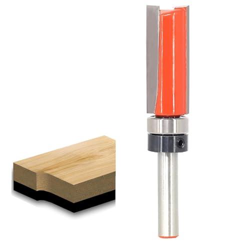 Akylin トリマービット 軸径6mm 面取りビット ガイドべアリング付ストレートビット パターン...