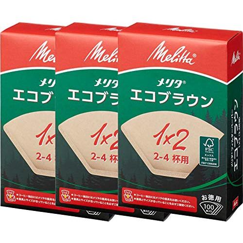 メリタ (Melitta) コーヒーフィルターペーパー 無漂白 オイル・雑味が出にくい 2*4杯用 ...