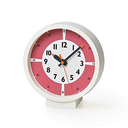 レムノス 置き時計 アナログ ふんぷんくろっくウィズカラー! フォーテーブル 掛け置き キッズ YD...
