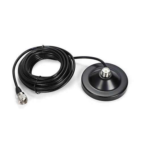 [gu.te-nam.net] アンテナ 基台 * 同軸 ケーブル 5m セット 強力 マグネット ...