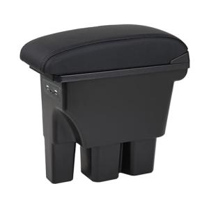 スズキ ジムニー アームレスト JB64W JB74W 専用 車用肘置き コンソールボックス ブラックレザー調 収納ボックス 小物入れ 純正ホルダー対応 USB充電 多機能 取