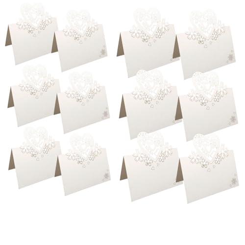 席札 用紙 座席カード 感謝カード 折り畳み式席札50枚セット 手作りメッセージカード名前札場所カー...