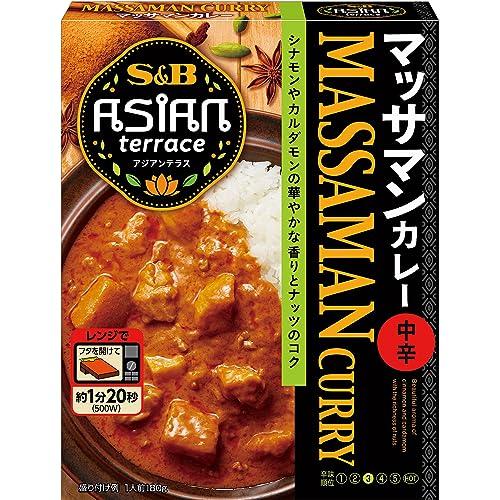 S&amp;B エスビー食品 アジアンテラス マッサマンカレー 中辛 180g