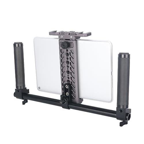 NICEYRIG タブレット用三脚ホルダー グリップキット アルミ製 革ハンドル付き iPad Pr...