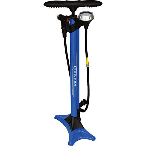 SERFAS(サーファス) 自転車 高圧空気入れ フロアポンプ エアゲージ付 仏式/米式/英式 ロー...