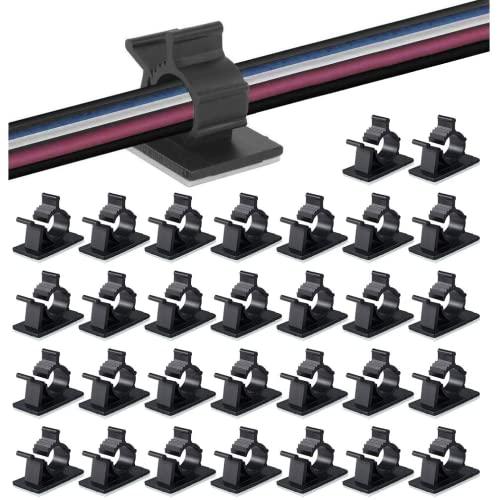 MAVEEK ケーブルクリップ 4階段調節可能 Ｍサイズ コードクリップ ケーブルホルダー コードフ...