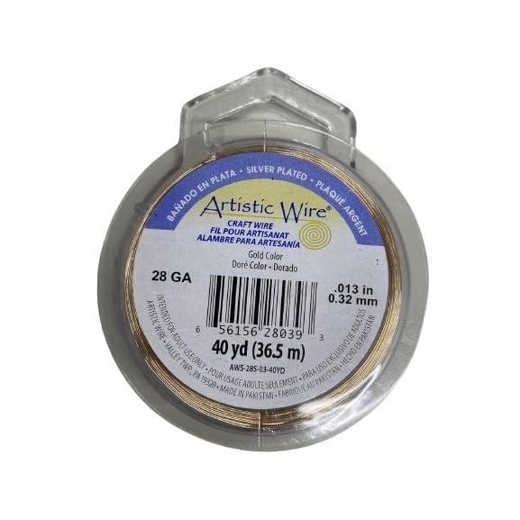 アーティスティックワイヤー ゴールドカラー  大巻 (#28 (0.32mm))