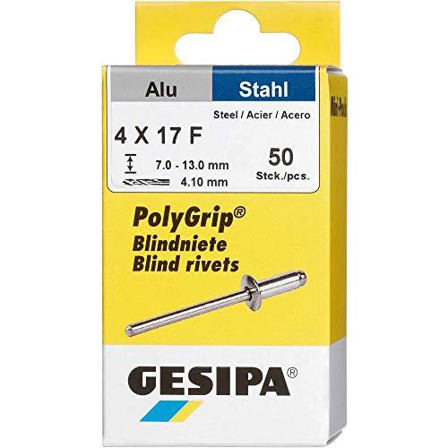 ゲシパ 詰め替え用リベット PolyGrip[[R上]] アルミ/スチール製 50本入り Φ4.0m...