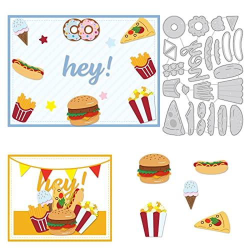 BENECREAT カッティングダイ ハンバーガー ポテト ホットドッグ ピザ ドーナツ ファースト...