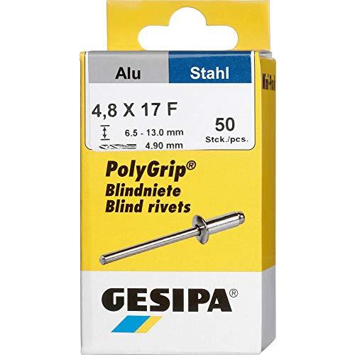 ゲシパ 詰め替え用リベット PolyGrip[[R上]] アルミ/スチール製 50本入り Φ4.8m...