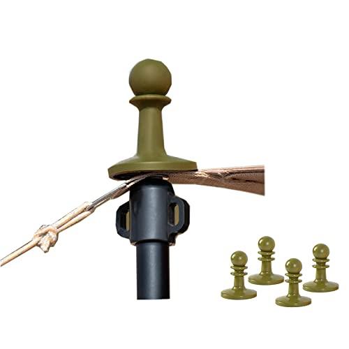 ShineTripキャノピー防水キャップ、トラベル避雷針、ポールキャップ、テントポールキャップ、テン...