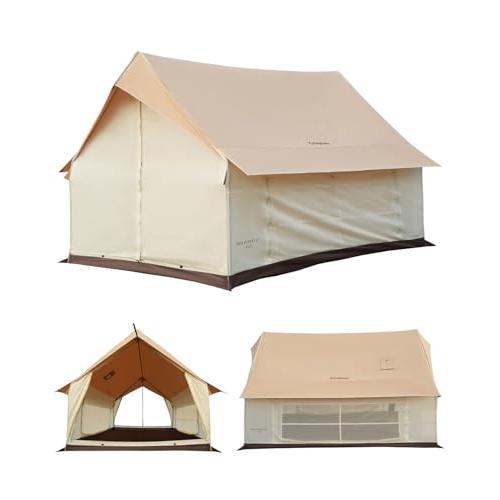 KingCamp ロッジ型テント TCテント ロッジ ポリコットン 2-4人用 簡単設営 UPF50...