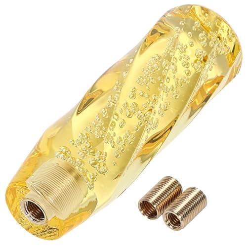 [FUPUTWO] シフトノブ クリスタル 汎用 八角 バブル ツイスト キラキラ 透明 カスタム ...