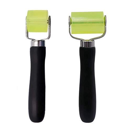 2点セット ゴムローラー 圧着 消音塗布ローラ 壁紙貼り テープ貼り 用 消音塗布ローラ シリコンロ...