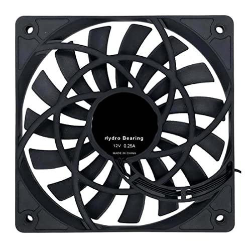 ミュート 120mm 12cm PWM 冷却ファン スリム 12mm,120X120X12mm DC...