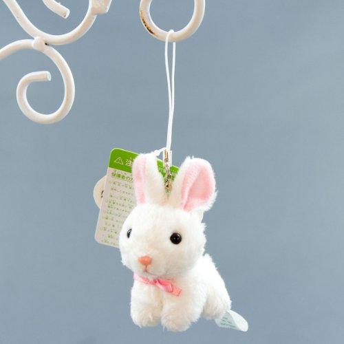 フォンテーヌストラップ ウサギ 白 ぬいぐるみ 38041