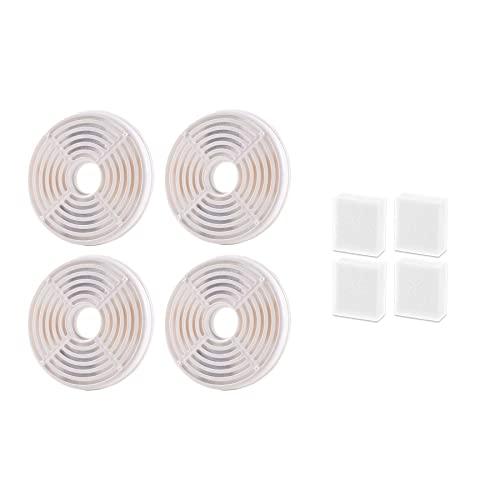 自動給水器 フィルター  4枚 交換用スポンジ 4個