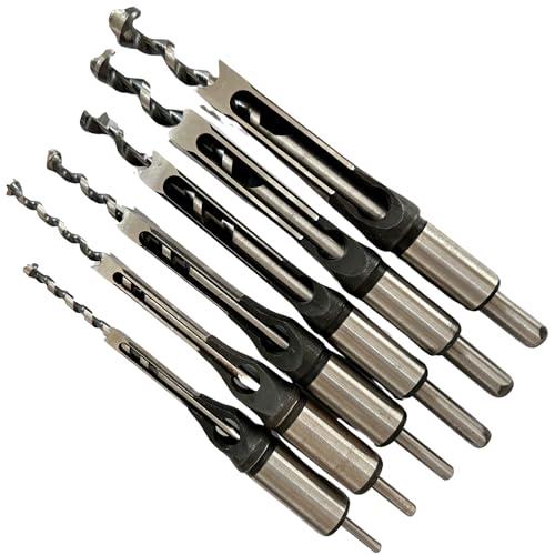 shymie 角穴ドリル ほぞ穴 チゼル 高硬度 木工 ドリルビット 角のみ ノミ 穴あけ 電動工具...