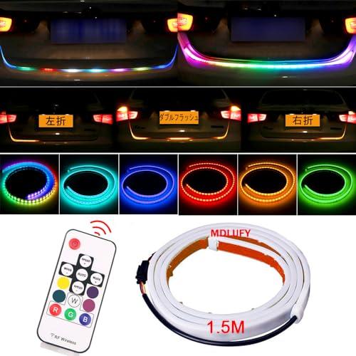 MDLUFY 150cm 流星 ledテープ レインボーライト シーケンシャル 流れるウインカー 1...