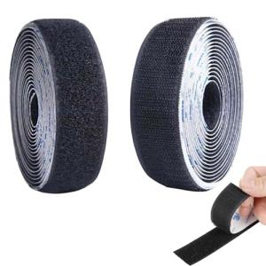 LIKENNY マジックテープ 両面テープ付き 強粘着裏糊付 オス・メス 面ファスナー 長3m*幅20mm 防水 防じん 耐熱 家庭/工業/業務/DIY手芸/車/網戸接着 補修用 ファ