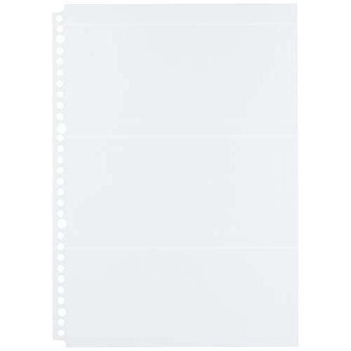 コレクト 名刺カードポケット A4-L 30穴 透明 0.2*21*29.7cm K-710