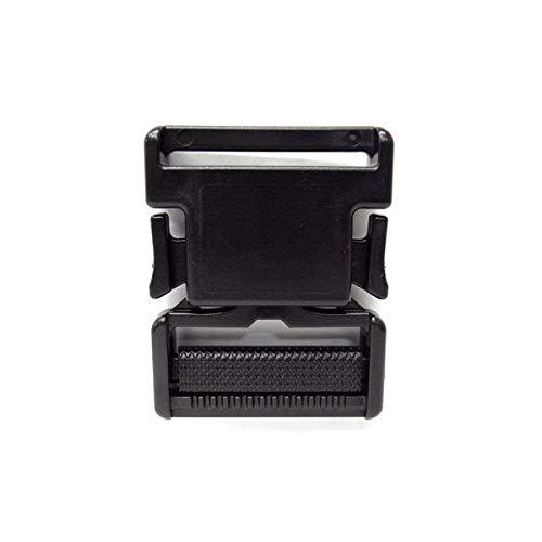 [YKK] 5個セット LB38S プラスチック バックル 黒 38mm巾用 ベルトの長さ調節などに