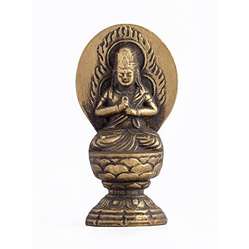 仏像 大日如来 小6.8cm/古美金 仏師：渡辺景秋 原型＿ 未・申年生まれ 十二支守り本尊 干支 ...