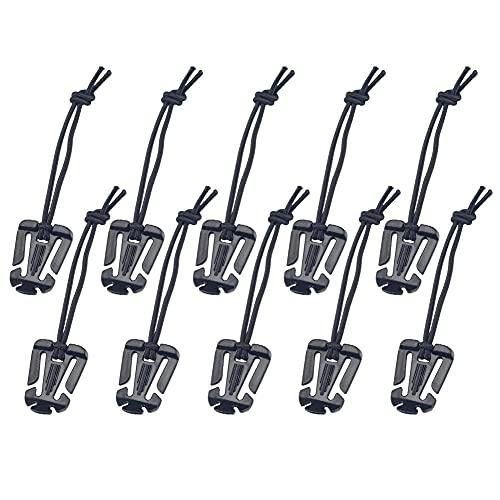 Shengo バックル アウトドア用 ウェブドミネーター ゴムひも付 バックル クリップ ウェブドミ...