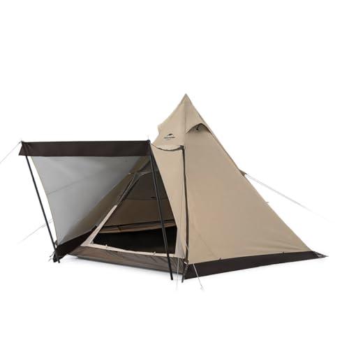 Naturehike 3-4人用 六辺形ピラミッド型 ワンポールテント 四季適用 簡単セットアップ ...
