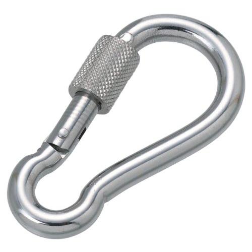 ステンレス金具 環付スナップフックNB型 線径8mm 全長80mm 使用荷重150kgf
