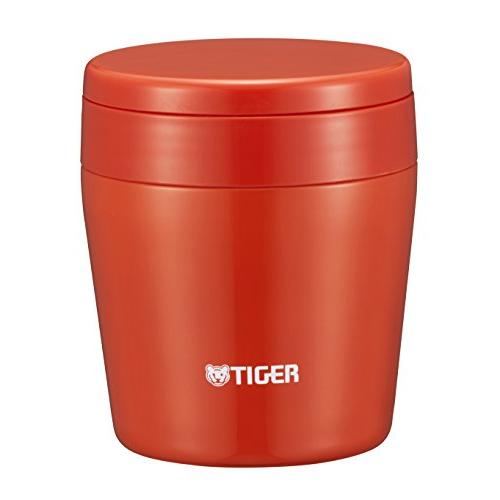 タイガー 魔法瓶 真空 断熱 スープ ジャー 250ml 保温 弁当箱 広口 まる底 チリレッド M...