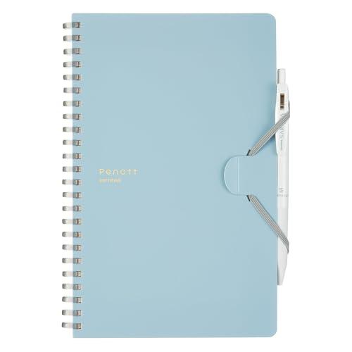 コクヨ(KOKUYO) ノート ソフトリングノート Penott A5 変形 5mm方眼 青 ス-S...