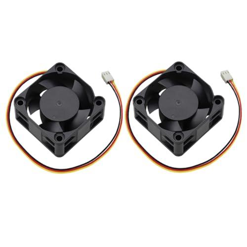 GDSTIME 2PCS 40mm x 20mm 12VDC、40mm 2連PC ケースファン冷却フ...