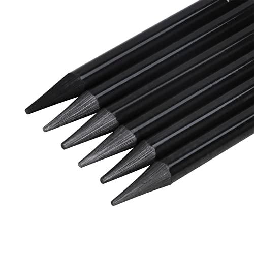 スケッチ用鉛筆 6本セット グラファイト鉛筆 アートドローイング 木目なし 絵画 シェーディング 全...
