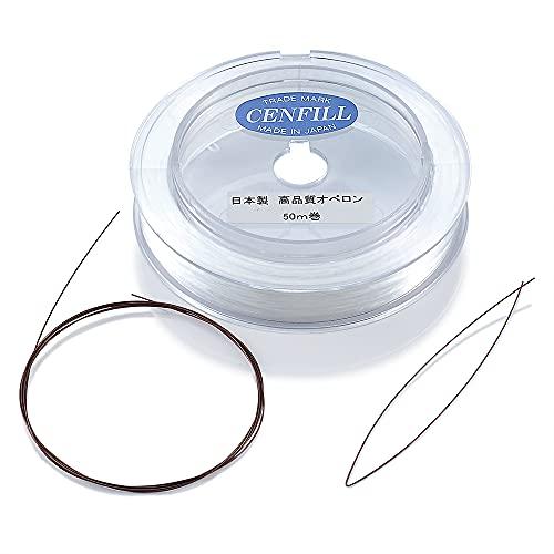日本製 オペロンゴム 約0.8mm 50m巻 パワーストーン ブレスレット用 オペロンゴム 天然石 ...