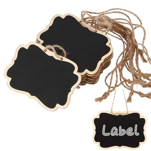 RICISUNG ミニ黒板 20個セット ボトルキーパー ボトルキープタグ 木製ボトルタグ ミニ 木...