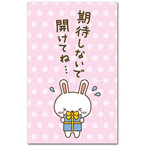 おもしろポチ袋 「期待しないで開けてね」 多目的祝儀袋 ５枚入り