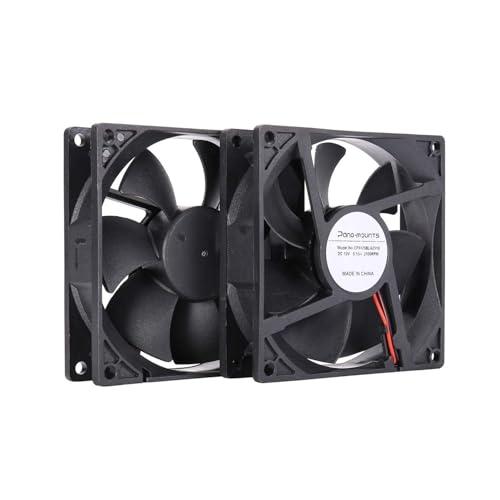 PANO-MOUNTS 92mm 冷却ファン 2個セット DC12V 2000RPM 2線 3ピン ...