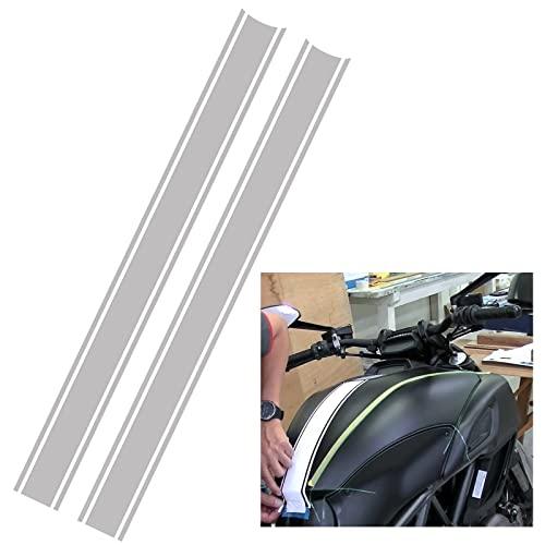 エイタイル バイク ステッカー ストライプ タンク ボディ 反射 ライン オートバイ 4.5x50c...